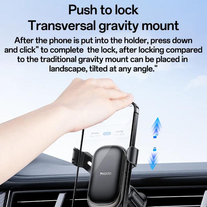 Actual product image Yesido C247 Car mount horizontal and vertical for 4.7" to 7.2"