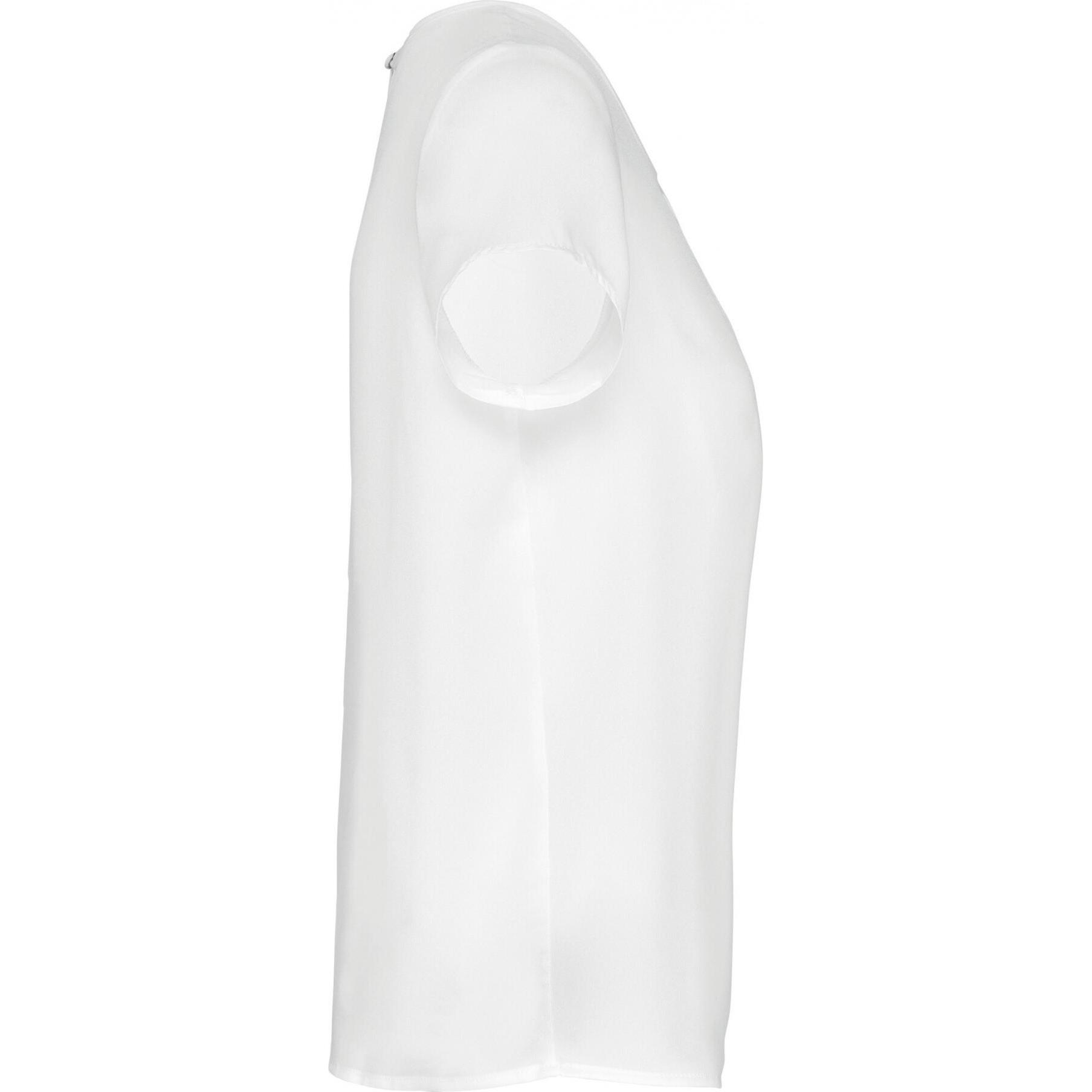 Thumbnail - Kariban, Damen, Bluse, Krepp-Bluse, Damen, Weiss, (36)