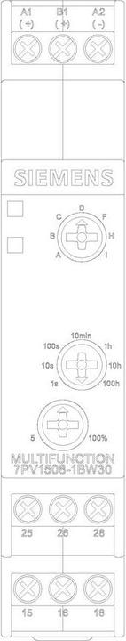 Produktbild Siemens Time Delay Relay, Multi, 12-240V ac/cd
