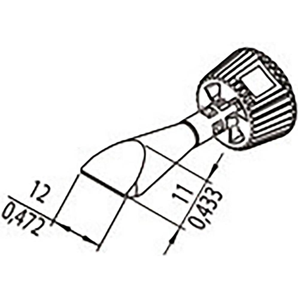 Ersa 0142CDLF120/SB Lötspitze Spitzen-Grösse 12 mm Inhalt 1 St. (Lötspitze), Lötgerät Zubehör