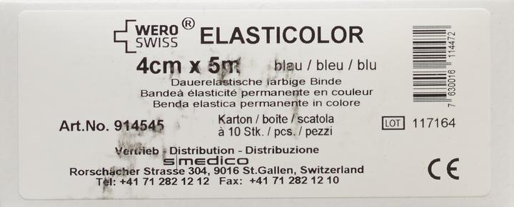 Immagine prodotto Wero Swiss Elasticolor Elastische Binde 5mx4cm blau
