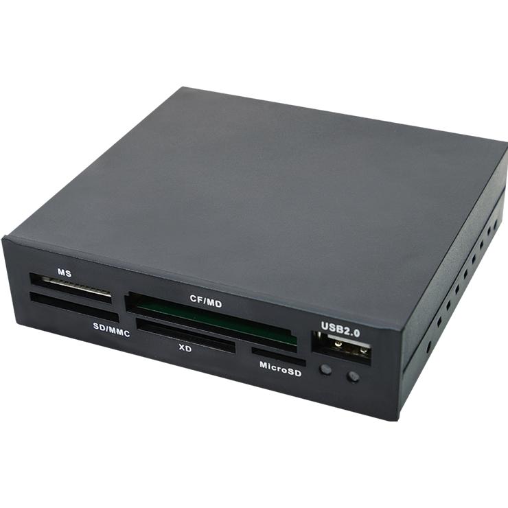 LogiLink CR0012 (USB 2.0), Speicherkartenlesegerät, Schwarz