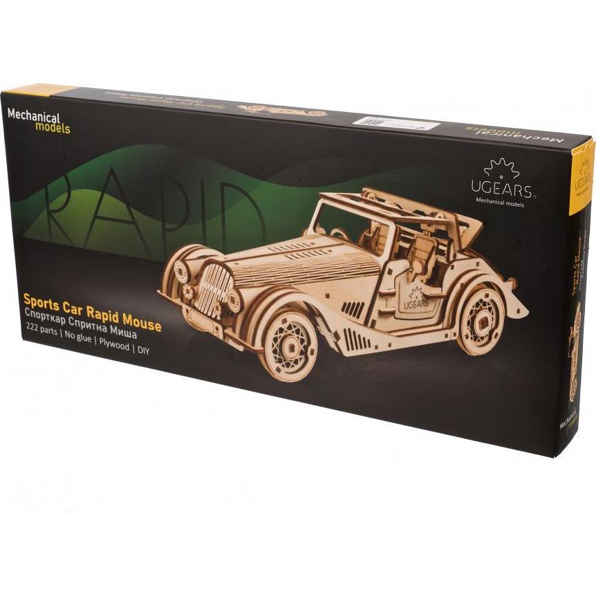 Thumbnail - Ugears 70202 Sports Car Rapid Mouse - Sports Car Rapid Mouse