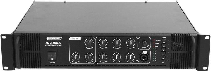 Omnitronic MPZ180.6 ELA Gemengde Versterker (Buizen voorversterker)