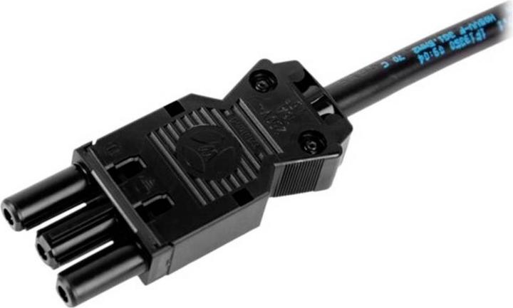 Produktbild Bachmann Gerätezuleitung Schutzkontakt/Gerätekupplung GST18-3, schwarz, 7 m (7 m)