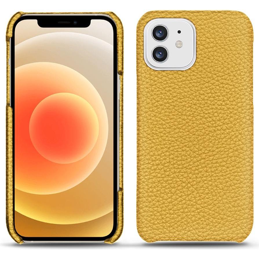 Noreve Lederschutzhülle (Apple iPhone 12 mini), Smartphone Hülle, Orange