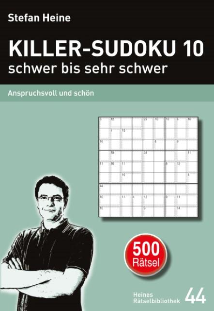 Produktbild KILLER-SUDOKU 10 - schwer bis sehr schwer (Deutsch, Stefan Heine, 2016)
