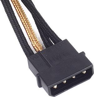 Image du produit Silverstone Câble Molex 4 pôles vers 4x SATA (30 cm)