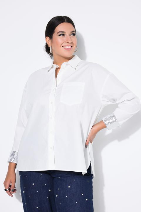 Produktbild Studio Untold Hemdbluse, oversized, Glitter-Manschetten (innen) (54)