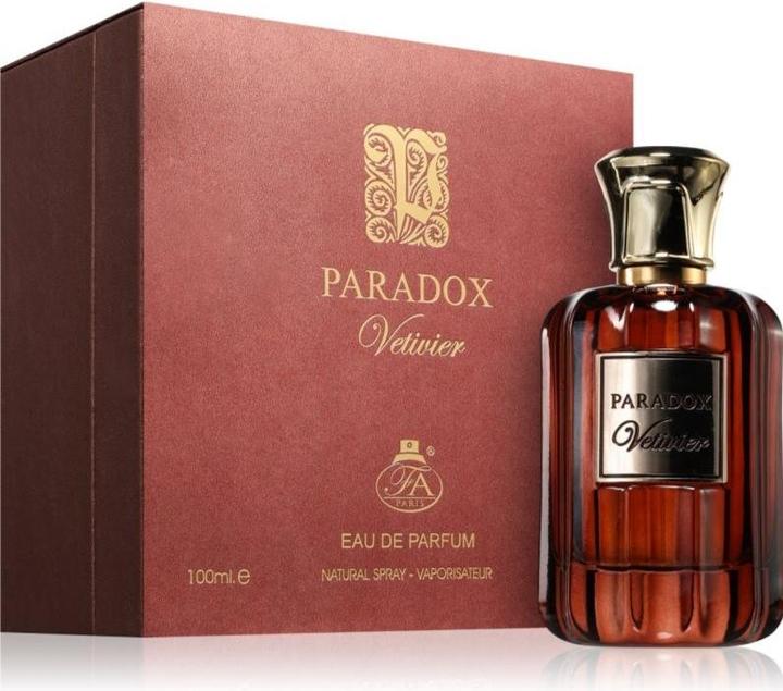 Actual product image Ameer Al Oud Fragrance World Paradox Vetiver Eau De Parfum 100ml (Eau de parfum, 100 ml)