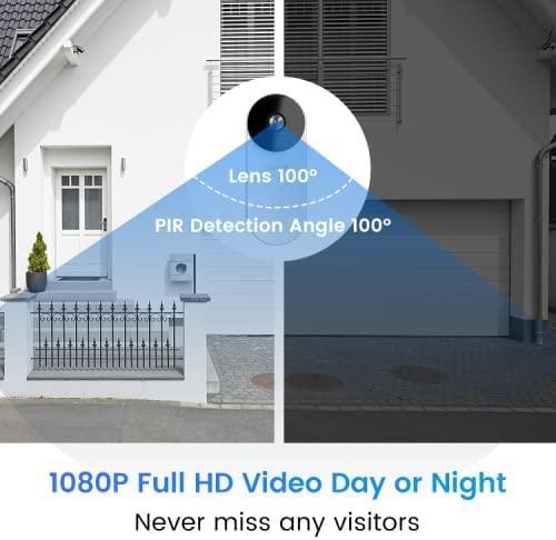 Image du produit Laxihub BellCam-32 Rechargable Battery 5G Wi-Fi 1080P Video Doorbell & 32 GB SD Card