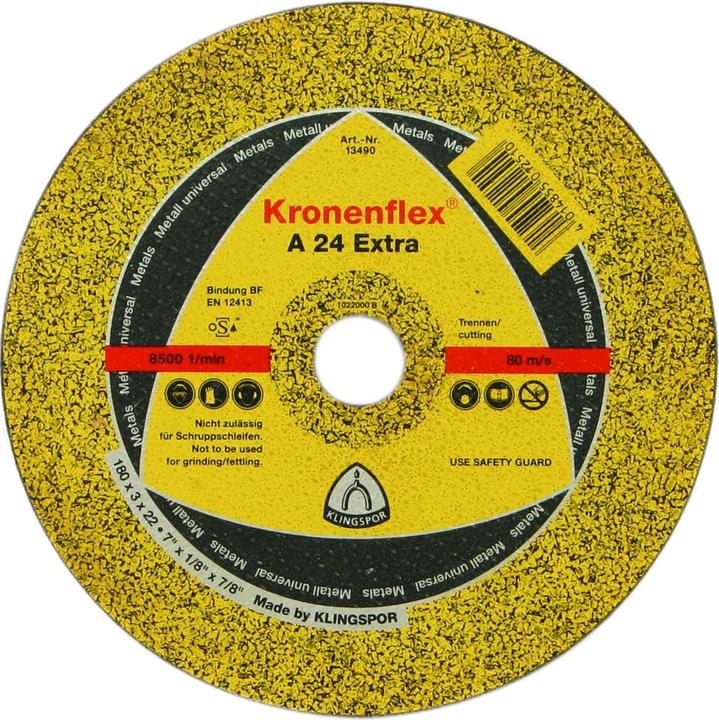 Immagine prodotto Klingspor Disco da taglio A 24 Extra, per metallo, 125 x 2,5 mm, diritto