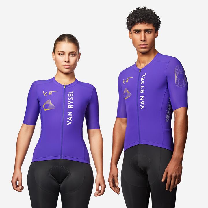 Van rysel Rennrad Radtrikot kurzarm Sommer Unisex Racer 2 lila (L)
