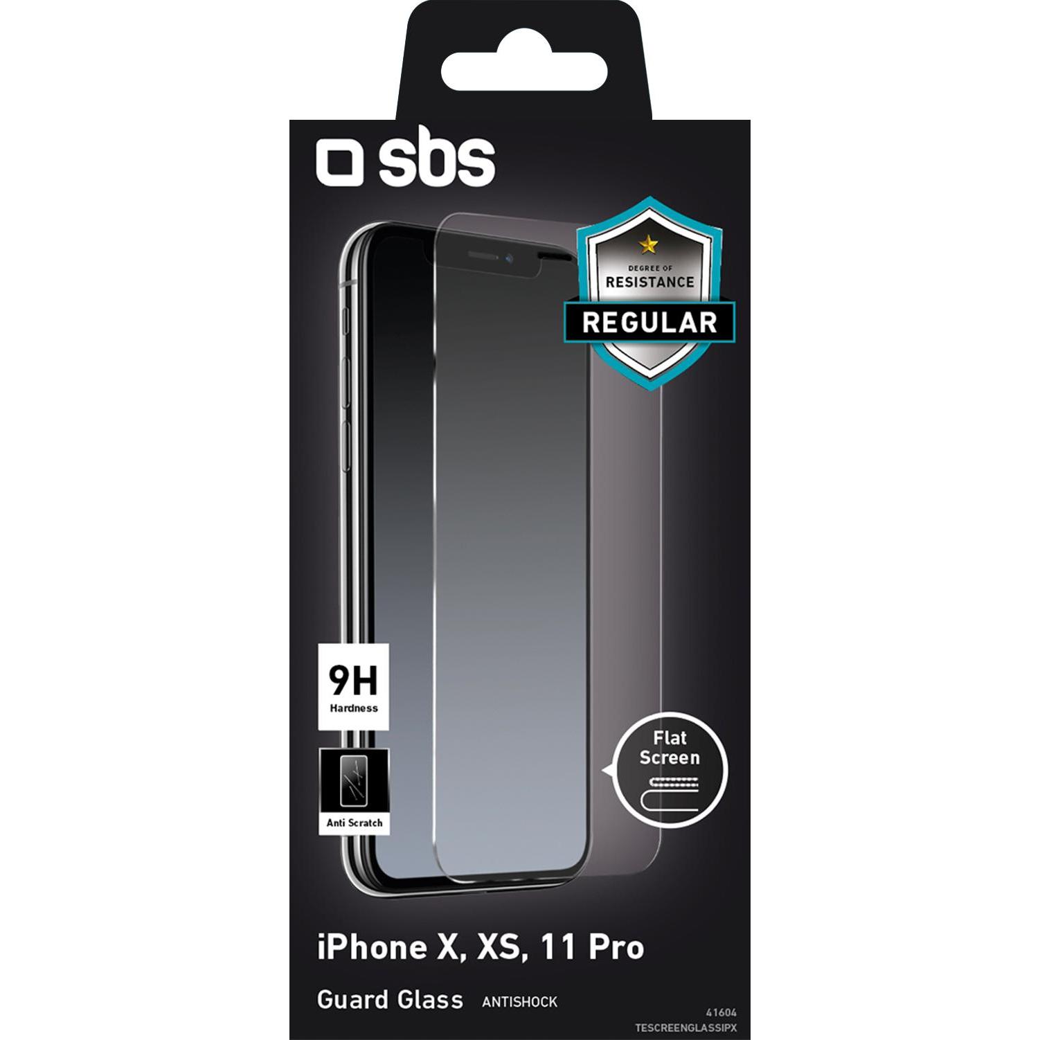 Thumbnail - SBS Glas-Displayschutz (1 Stück, Apple iPhone X, Apple iPhone 11 Pro), Smartphone Schutzfolie, Transparent