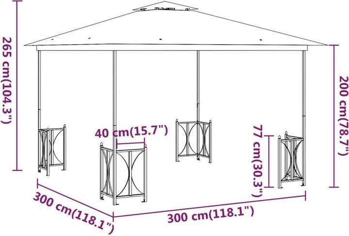 Image du produit VidaXL Mashenka (300 cm, 300 cm)
