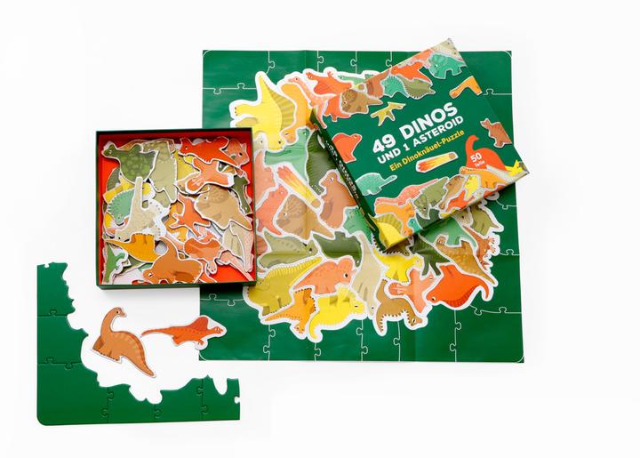 Actual product image 49 dinos and 1 asteroid (German)