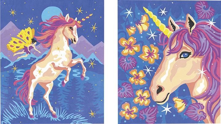 Actual product image Janod Painting by numbers unicorn