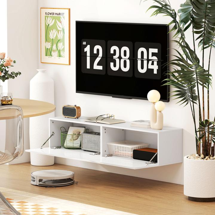 Produktbild Homcom TV Schrank Spanplatte Weiss (33 x 33 x 29.80 cm)