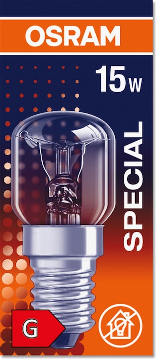 Actual product image Osram Oven lamp T (E14, 15 W, 85 lm, 1 x, G)