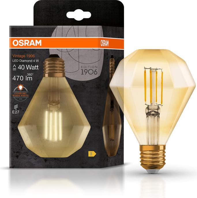 Produktbild Osram Vintage 1906 Led Special Shapes (E27, 4.50 W, 470 lm, 1 x, E)