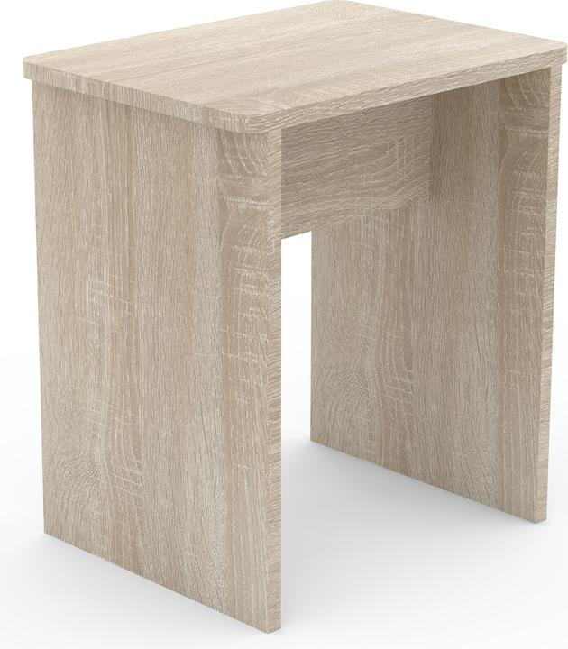 VCM Wooden Stool Cube Footrest Side Table Esal