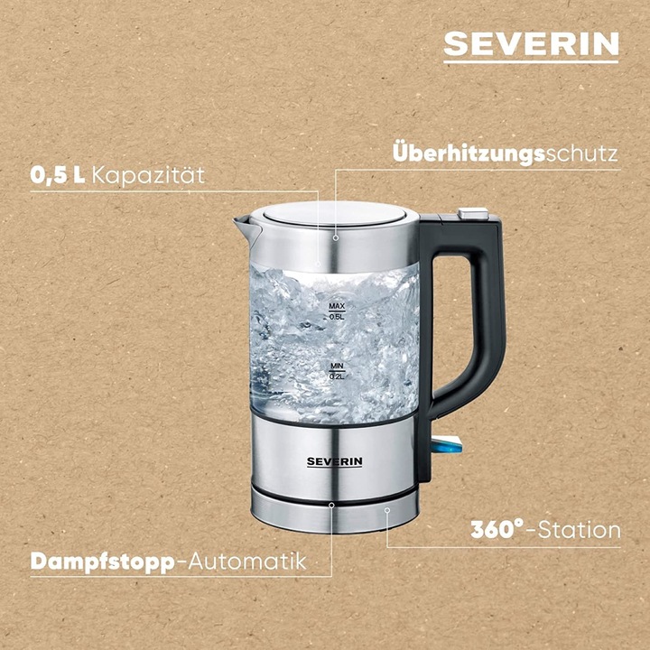 Actual product image Severin Wasserkocher (0.50 l, EU plug)