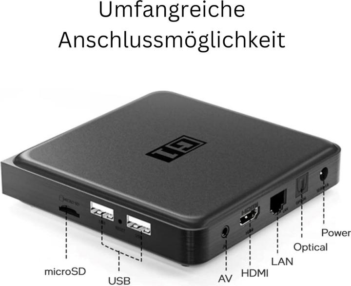Produktbild Orbsmart 4K HDR Smart TV-Streaming-Player mit WLAN 6, Chromecast und Android TV 14 (32 GB, Android 14)