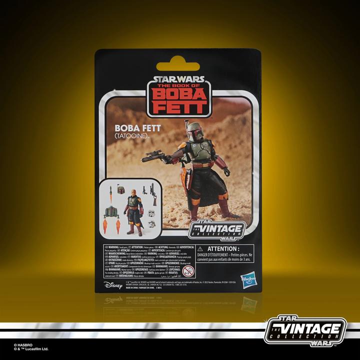 Produktbild Hasbro The Vintage Collection Boba Fett (Tatooine), Luxus-Action-Figur (9,5 cm) zu Star Wars: The