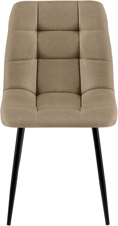 Actual product image CLP Antibes upholstered dining chair with backrest