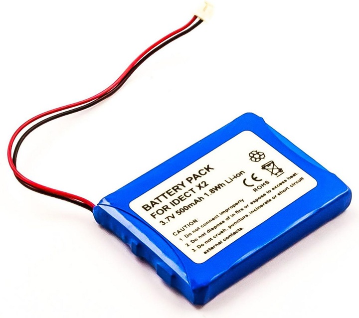 Produktbild AGI 84857 - Akku - IDECT X2I - Schwarz - Lithium-Ion (Li-Ion) - 500 mAh - 3,7 V