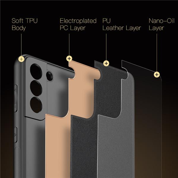 Actual product image Dux Ducis Yolo elegant case made of soft TPU and PU leather for Samsung Galaxy S21 5G black (Samsung Galaxy S21 5G)