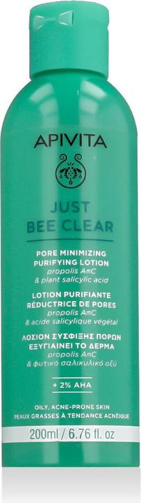 Apivita Just Bee Clear Purifying Pore Minimizing Lotion For Oily Skin - 200 Ml (200 ml)
