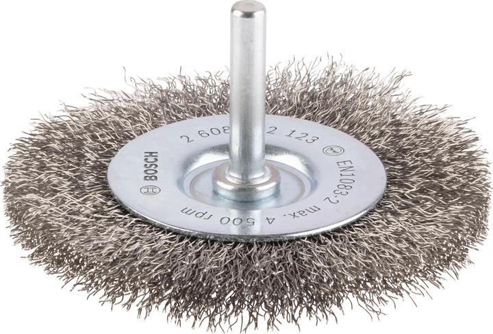 Actual product image Bosch Professional Zubehör PRO Stainless Steel clean disc brush, straight shaft, 80 x 0.2 mm