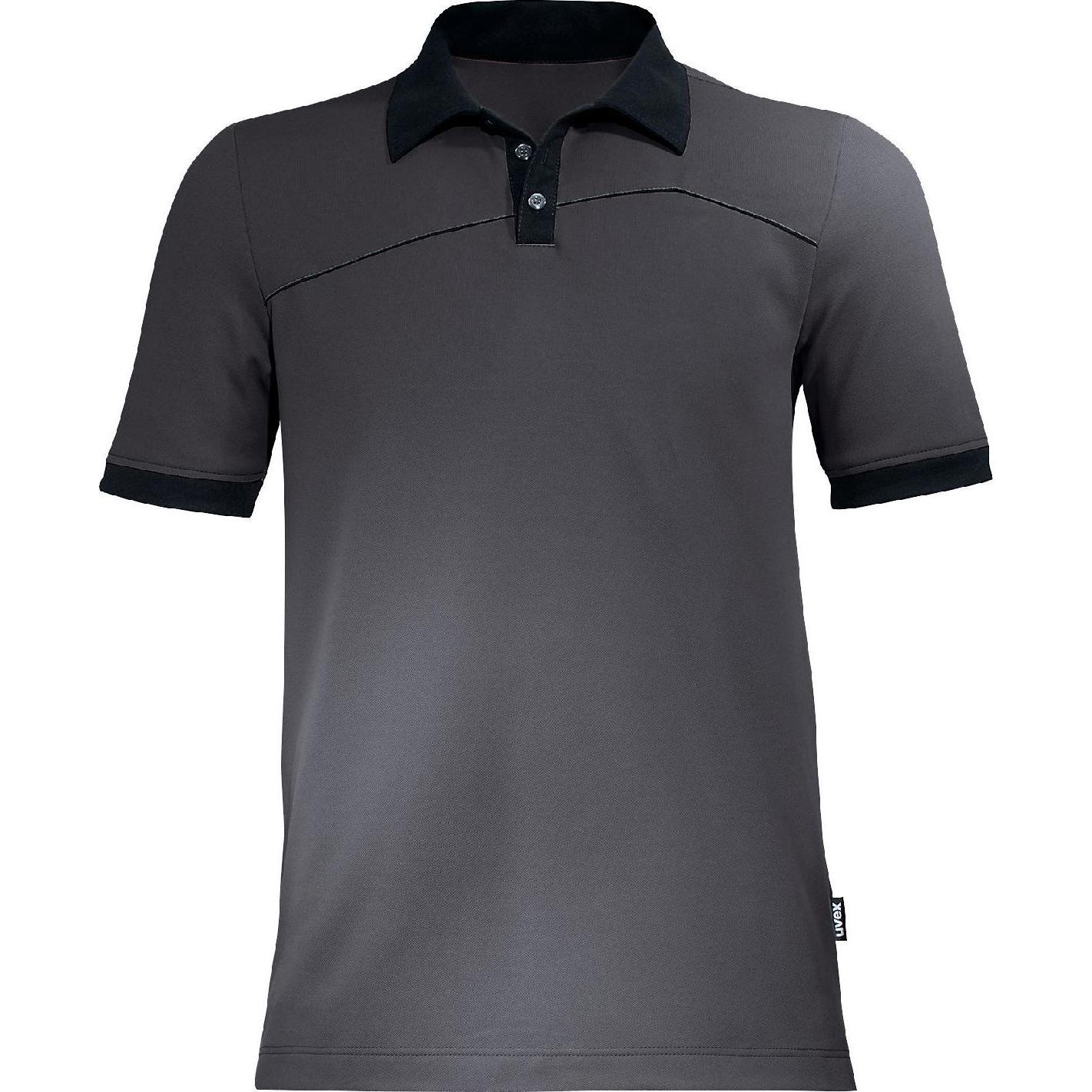 Uvex Safety, Arbeitsjacke, Poloshirt uvex perfeXXion grau, schiefer S (S)