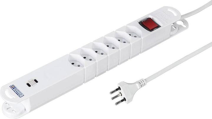 Actual product image Steffen Steckdosenleiste Variabl (6x, Type 13, USB-C, 3 m)
