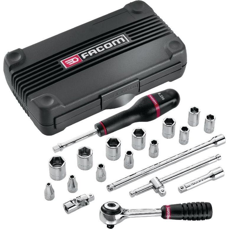 Thumbnail - Facom, Steckschlüssel + Stecknuss, SechskantSteckschlüsselsatz (1/4")