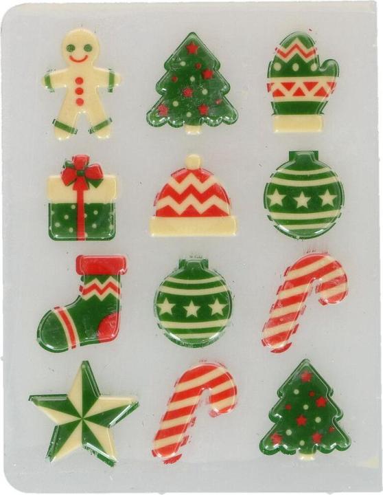 Actual product image FunCakes Décorations en chocolat - Figures de noël (12 pcs.)
