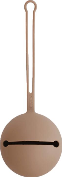 Actual product image Mushie Pacifier Case Cloudy Taupe
