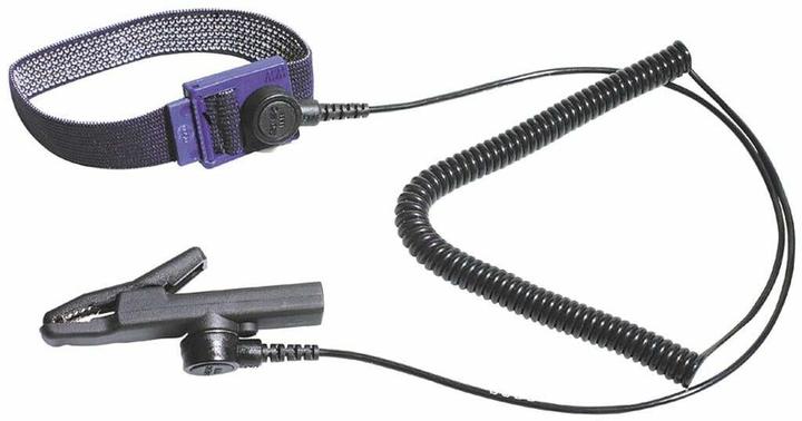 Bernstein ESD Handgelenkband Kontaktarmband mit Spiralkabel (Statikschutz)