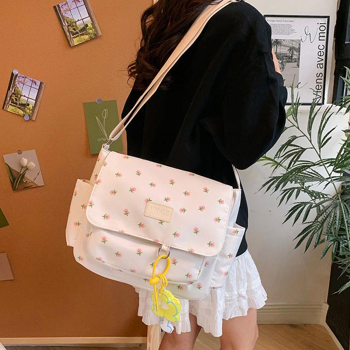 Image du produit Only-Bags.Store Grosse Kapazität Nylon Material Messenger Bag, Causal Design Crossbody Bag mit Reissverschluss