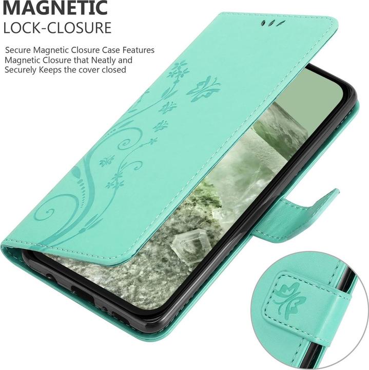 Actual product image Cadorabo Case for Google Pixel 8A Flower Book (Google Pixel 8a)