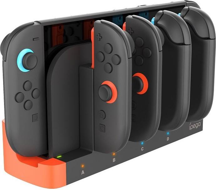 Productafbeelding iPega SW2185 Charger Dock for JoyCon Controllers Nintendo Switch 2 Black (Damaged Package) (Switch)