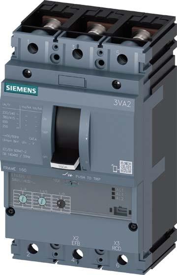 Produktbild Siemens Circuit breaker 3VA2 ICU=55kA 3pole