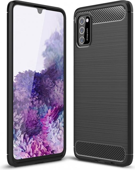 Screenguard Samsung Galaxy A41 Cover Carbon Brushed Soft TPU (Samsung Galaxy A41)