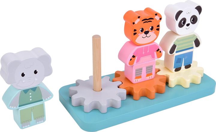 Produktbild small foot Stapelspiel mit Zahnrad „Jungle Friends“