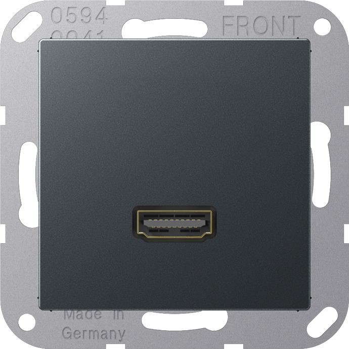 JUNG, Steckdose, HDMI-Steckdose A UPmont Kanaleinb 1HDMI MAA1112ANM