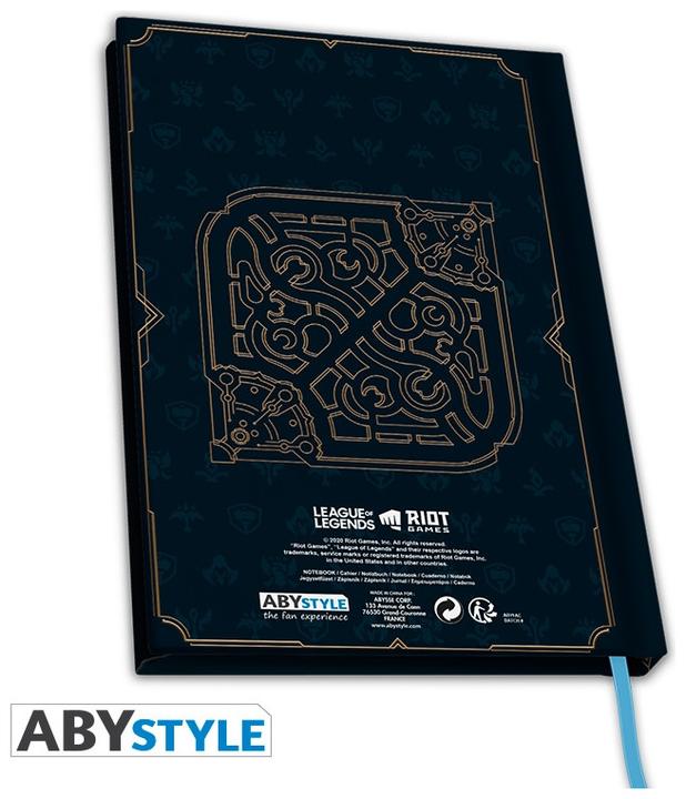 Image du produit ABYstyle LEAGUE OF LEGENDS Carnet de notes - Logo Hexteck (A5, À rayures, Couverture rigide)