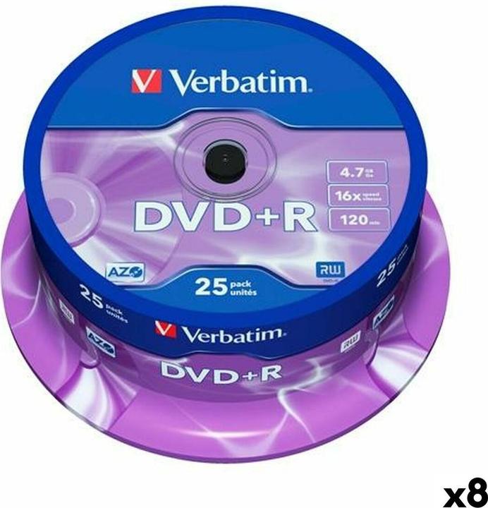 Image du produit Verbatim DVD+R 4,7 GB 16x (8 Stück) (8x)