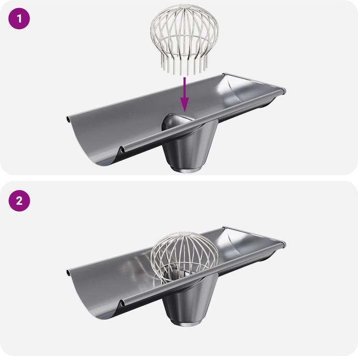 Produktbild vidaXL Dachrinnenblattschutz