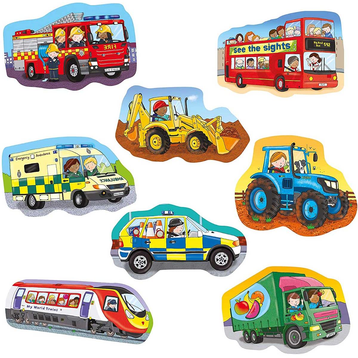 Thumbnail - Gibsons G1038 Puzzle 8x4-16 pcs. Wheels (4 Teile)